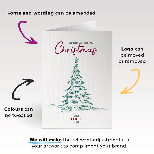 Christmas Tree' Branded Christmas Cards image 1