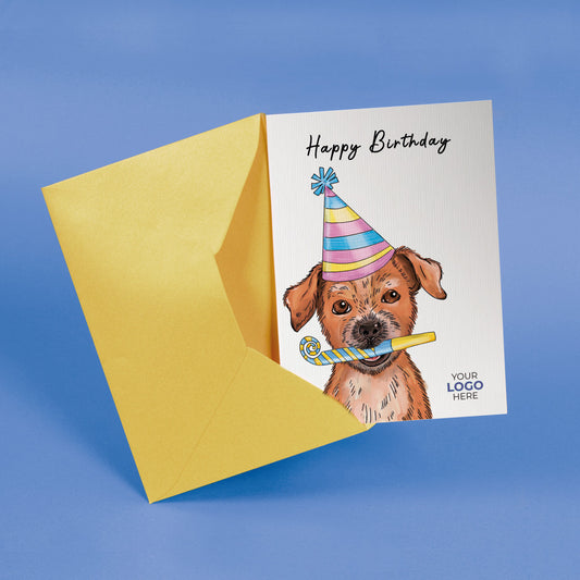 ‘Dog & Party Whistle' Business All About Dogs Cards image 1