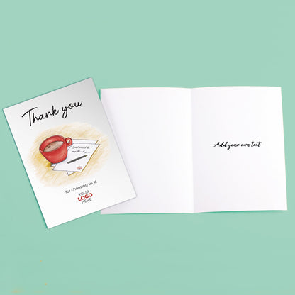 ‘Mug & Note’ Personalised Corporate Branded Financial Greeting Cards image 3