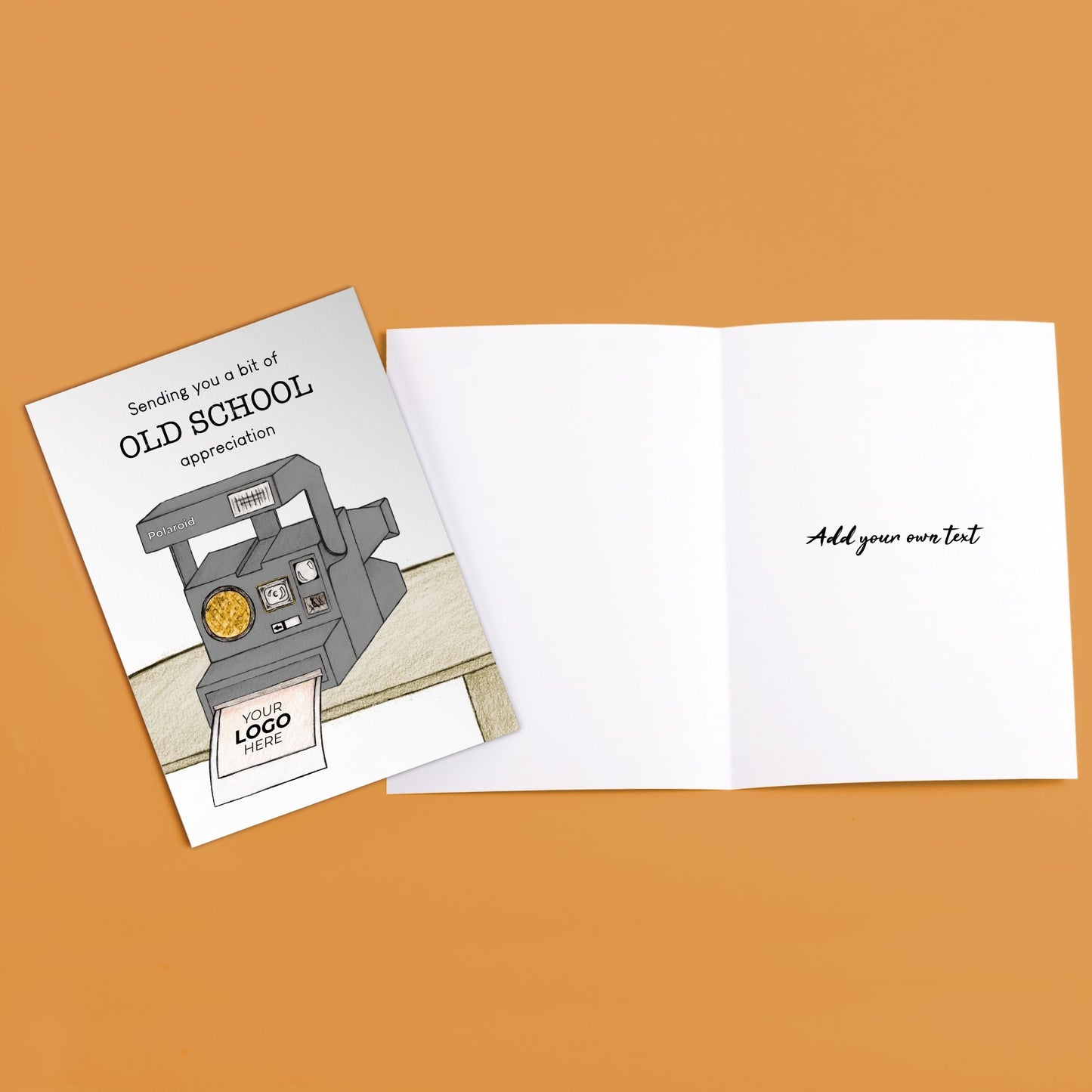 ‘Polaroid’ Personalised Corporate Branded Creative Industries Greeting Cards image 3