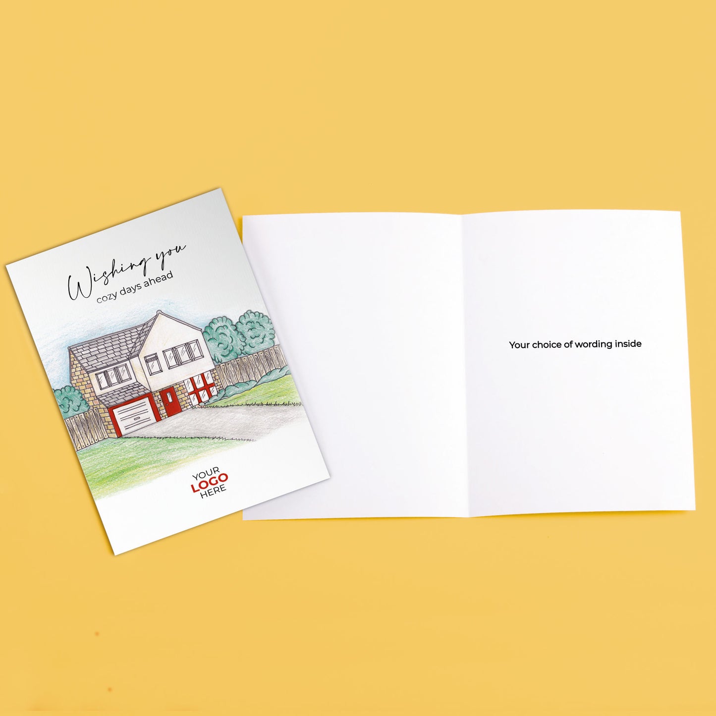 ‘New Build’ Personalised Corporate Branded Property Greeting Cards image 3