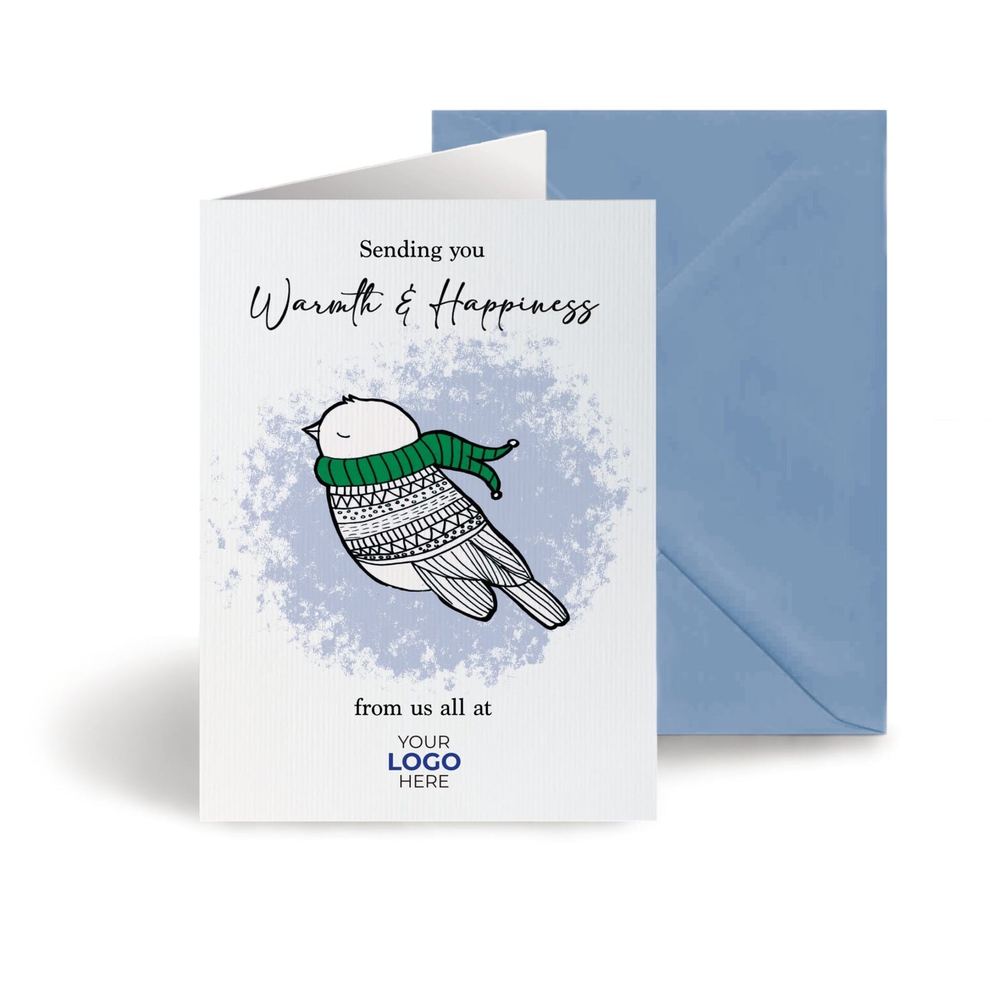 ‘Birdy Scarf’  Customised Corporate Christmas Cards image 0