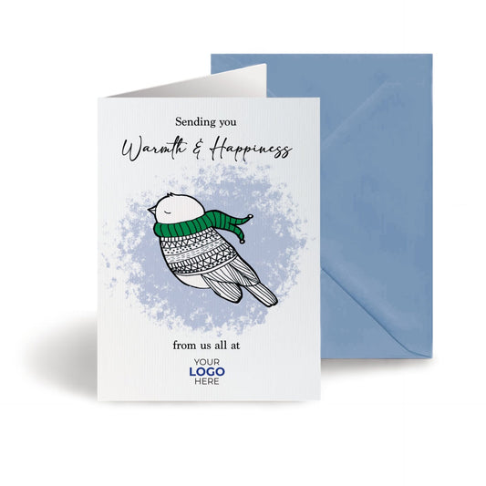 ‘Birdy Scarf’  Customised Corporate Christmas Cards image 0