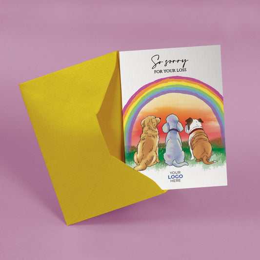 ‘Dogs Looking At Rainbow’ Business All About Dogs Cards image 1