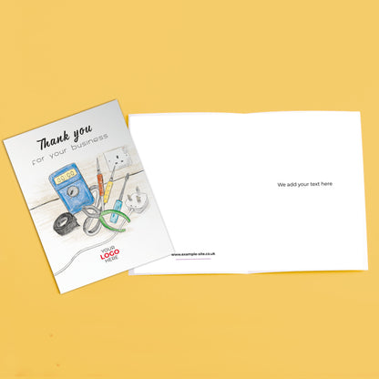 Multimeter & Tools’ Personalised Corporate Branded Trades People Greeting Cards image 3