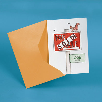 ‘Sold Sign’ Personalised Corporate Branded Property Greeting Cards image 2