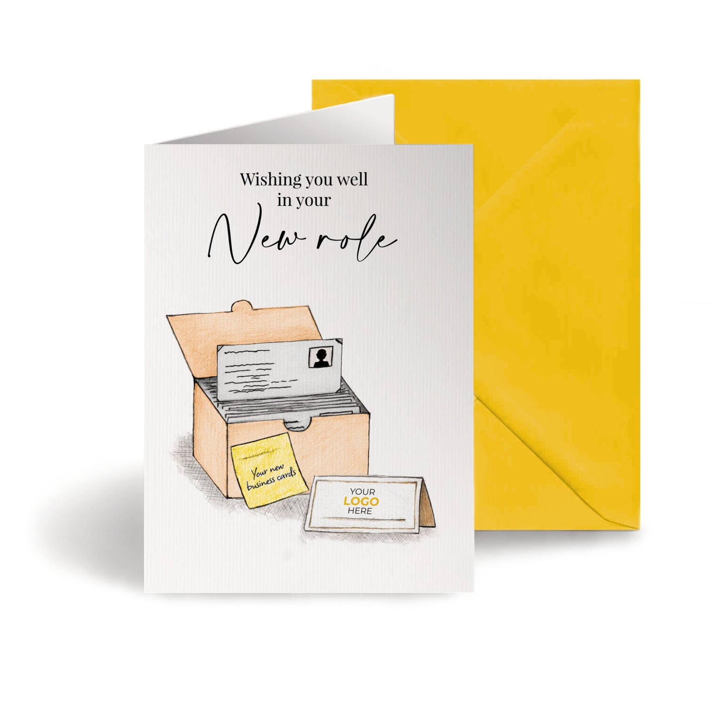 ‘Business Card Pack’ Personalised Corporate Branded New Job Greeting Cards image 0