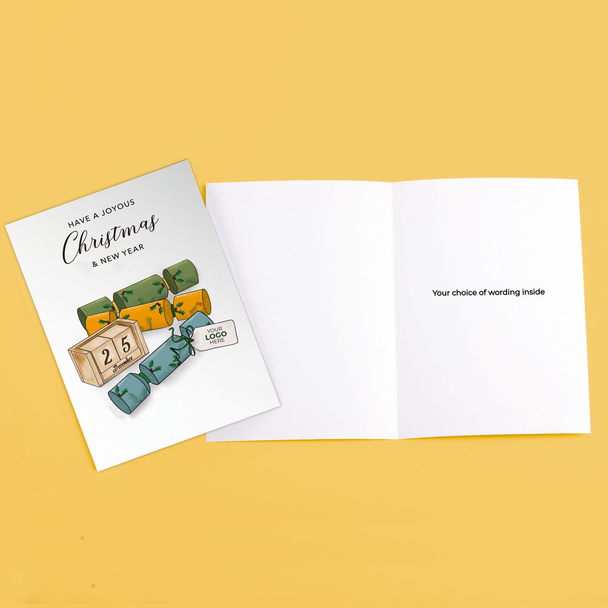 ‘Simply Crackers' Personalised Company Christmas Cards image 3
