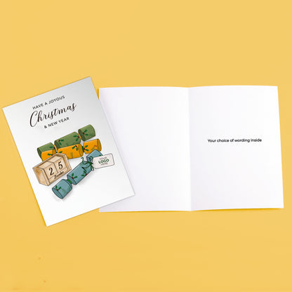 ‘Simply Crackers' Personalised Company Christmas Cards image 3