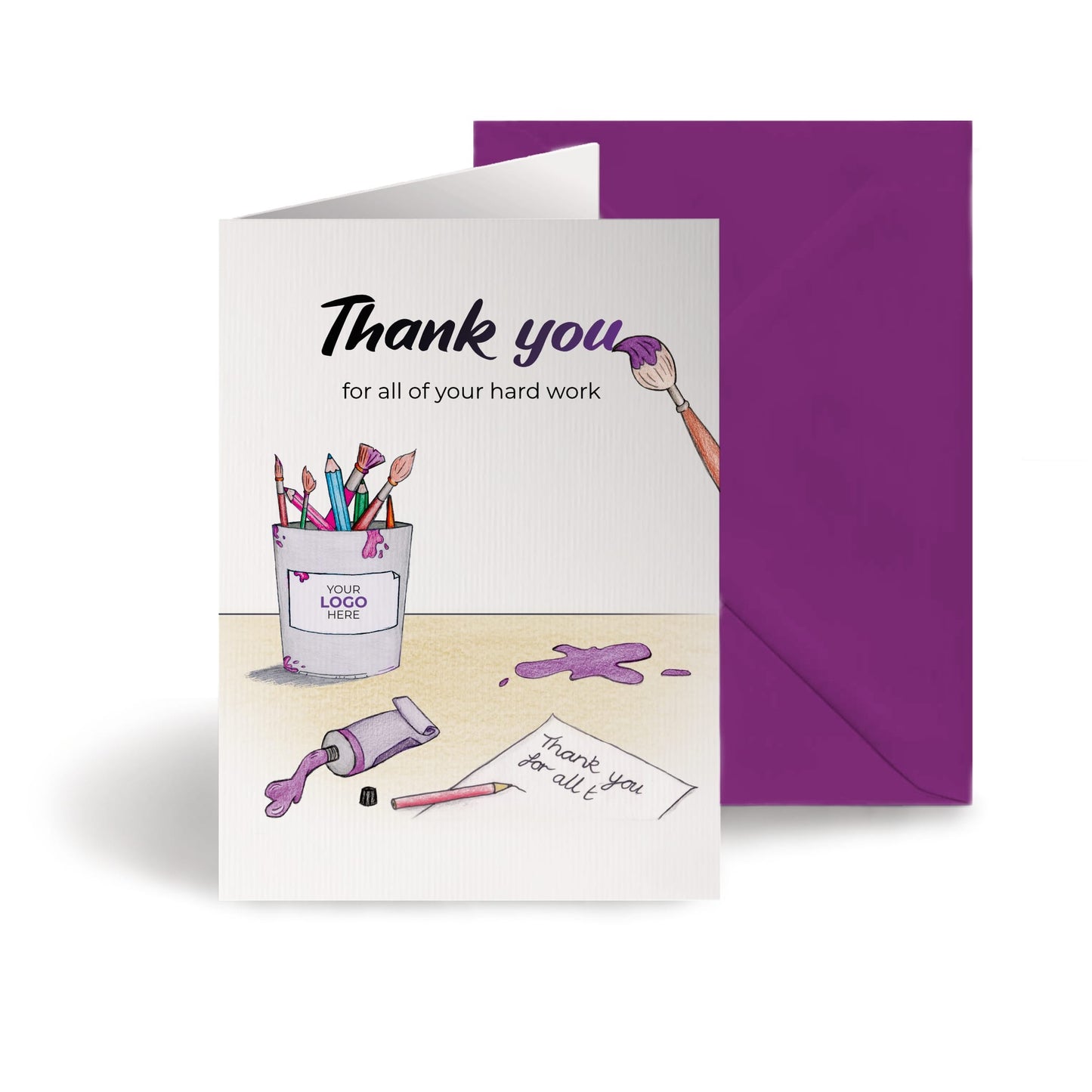 ‘Painting You’ Business Thank You Cards image 0