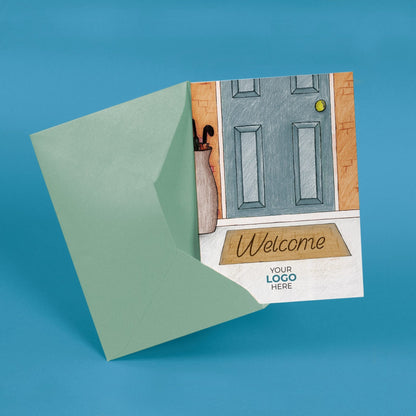 ‘Doormat’ Personalised Corporate Branded Property Greeting Cards image 2
