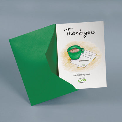 Mug & Note’ Personalised Corporate Branded Voice, Audio & Writers Greeting Cards image 1