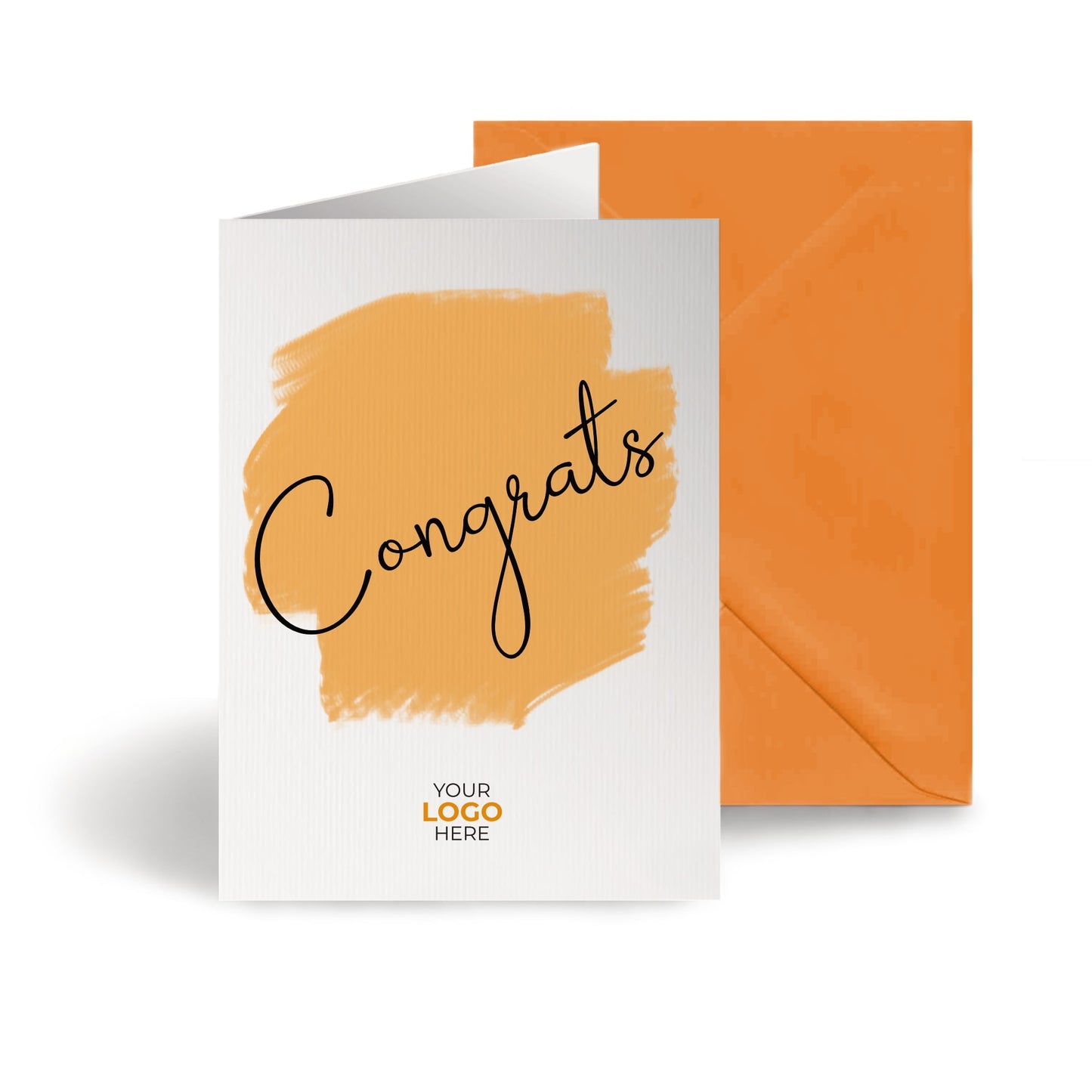 ‘Coloured Swipe’ Congratulations Company Greeting Cards image 0
