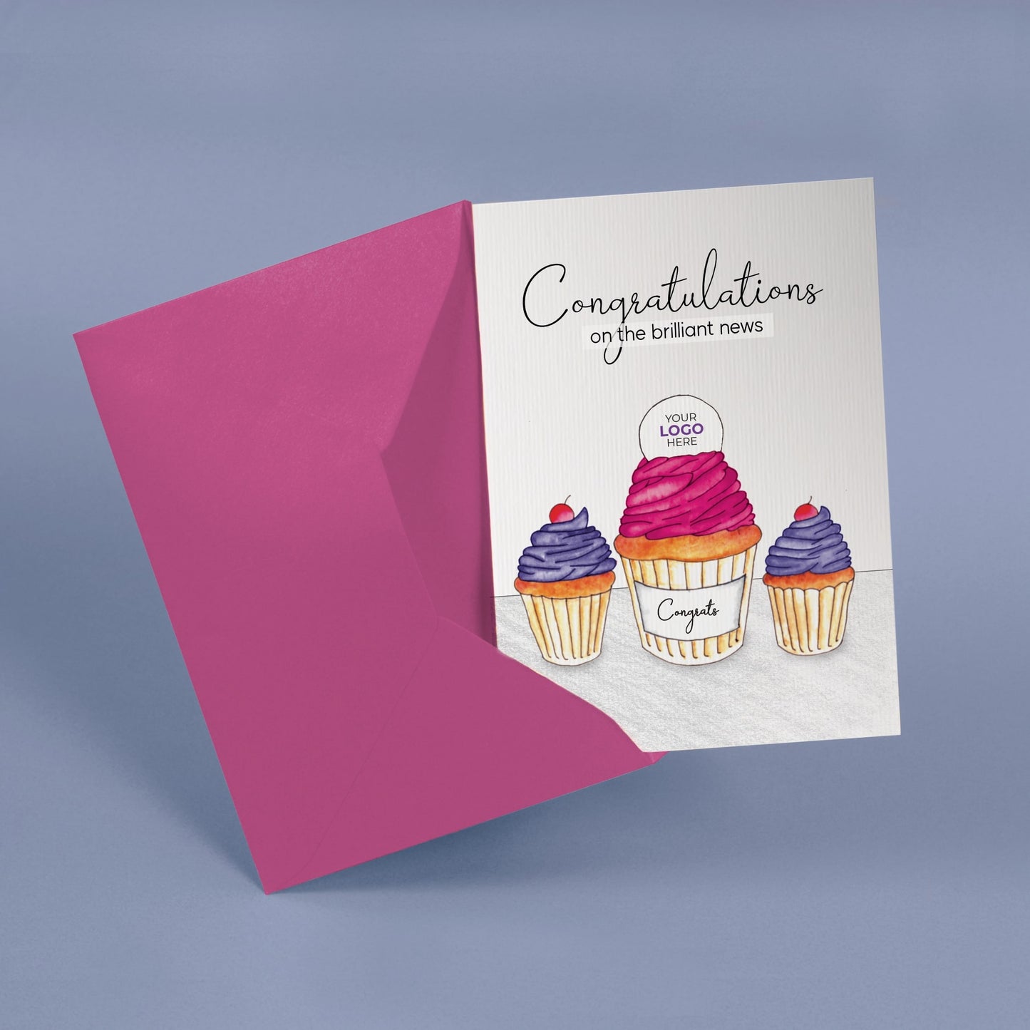‘Three Cupcakes’ Congratulations Company Greeting Cards image 4