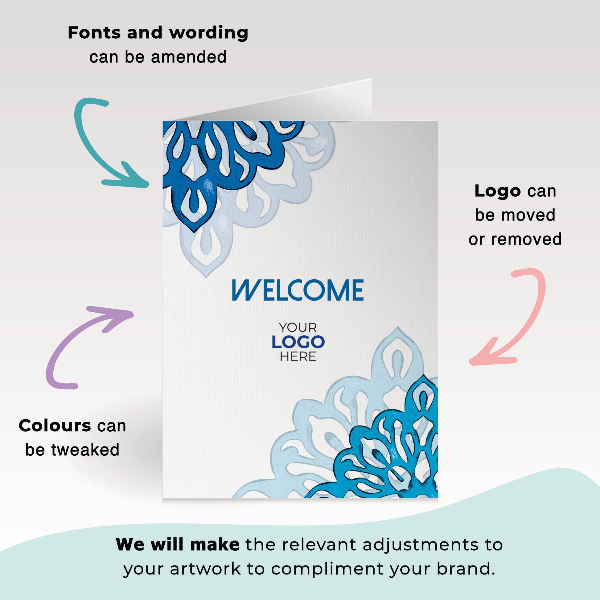 ‘Simple Mandala' Business Welcome Cards image 2