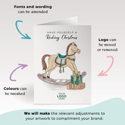 Rocking Horse & Presents' Branded Christmas Cards image 1