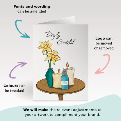 ‘Oils & Candles’ Business Thank You Cards image 2