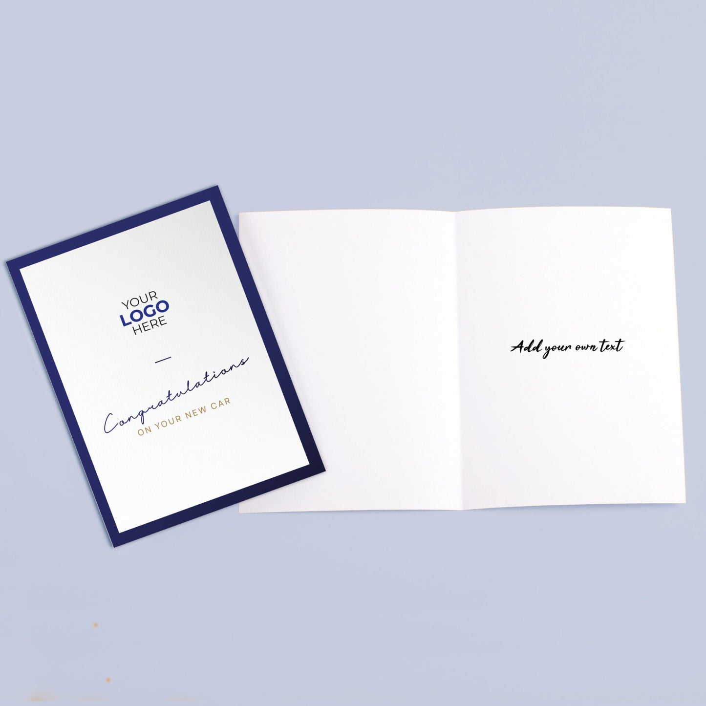 ‘Minimalistic’ Personalised Corporate Branded Automotive Greeting Cards image 3