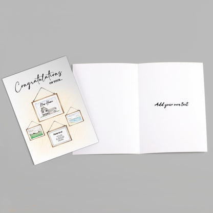 ‘Picture Frames’ Personalised Corporate Branded Property Greeting Cards image 3