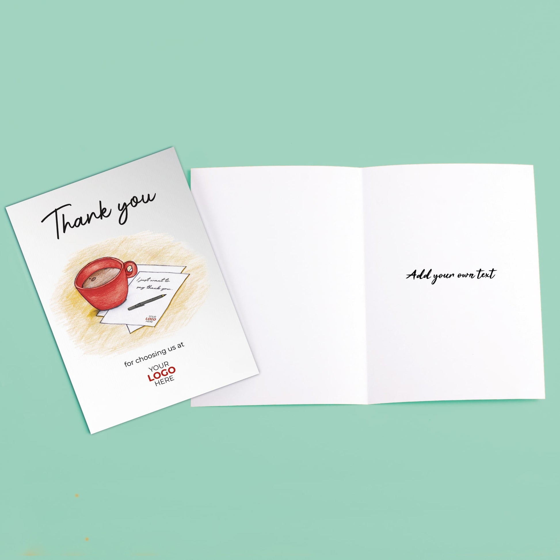 ‘Mug & Note’ Business Thank You Cards image 3