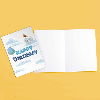 #417 - ‘Birthday Robin’ Branded Birthday Cards
