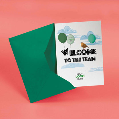 #419 - ‘Welcome Robin in Clouds’ Welcome Greeting Cards