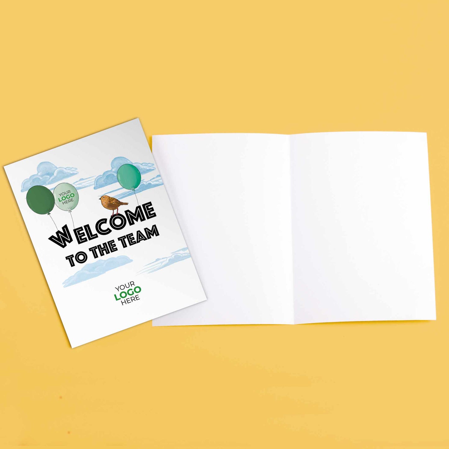 #419 - ‘Welcome Robin in Clouds’ Welcome Greeting Cards