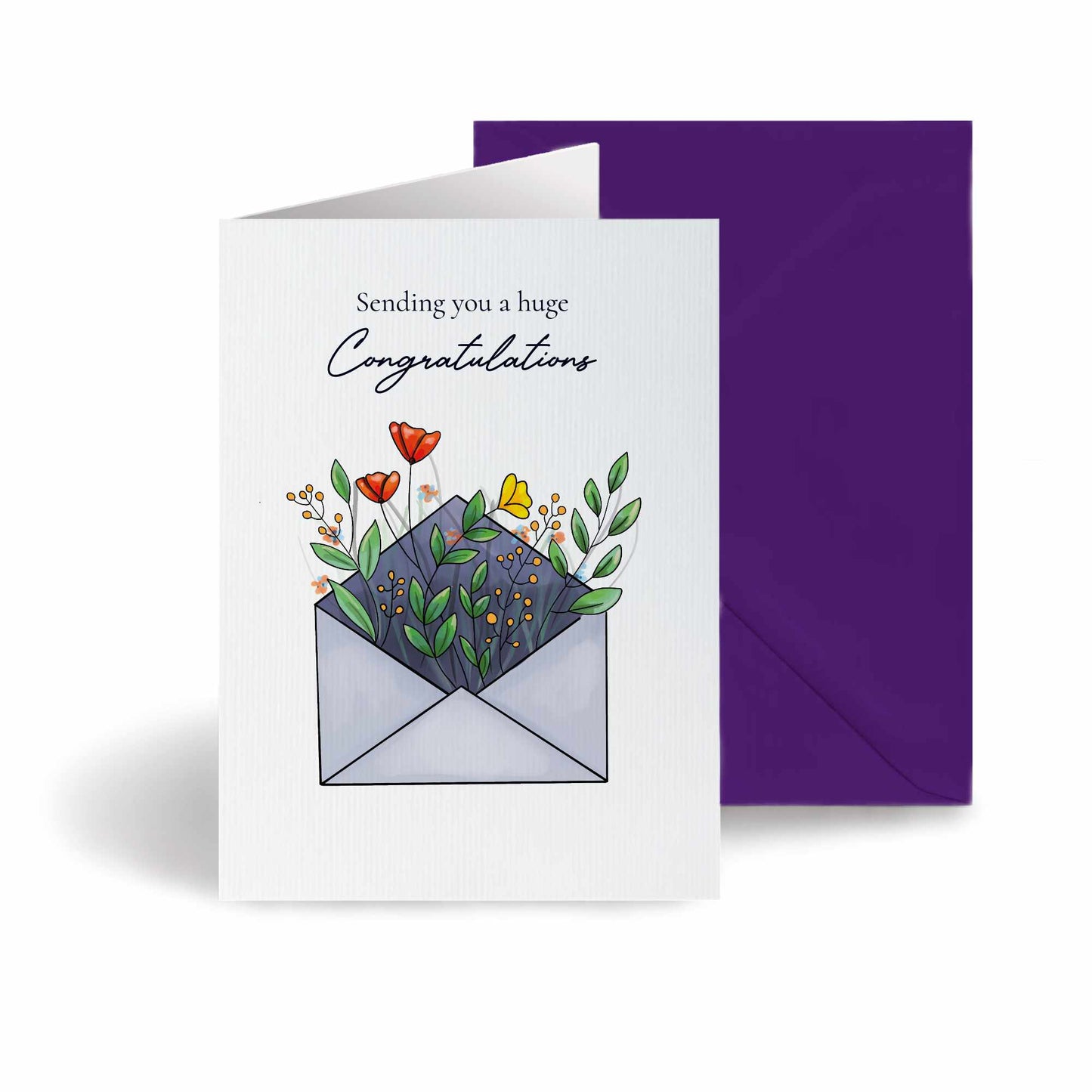 #423 - ‘Envelope with Wildflowers’ Branded Greeting Cards