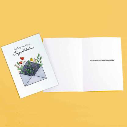 #423 - ‘Envelope with Wildflowers’ Branded Greeting Cards
