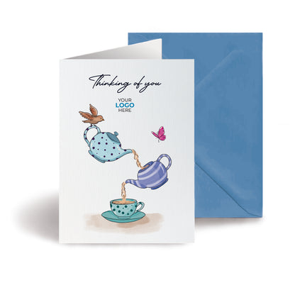 #429 - ‘Pouring Teapots’ Company Branded Thinking of You Cards