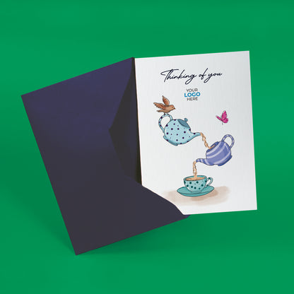 #429 - ‘Pouring Teapots’ Company Branded Thinking of You Cards