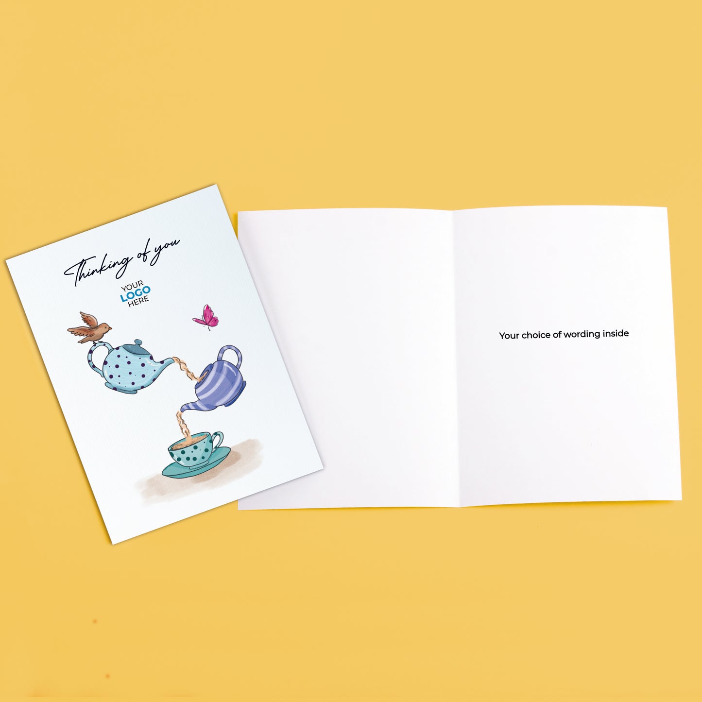 #429 - ‘Pouring Teapots’ Company Branded Thinking of You Cards