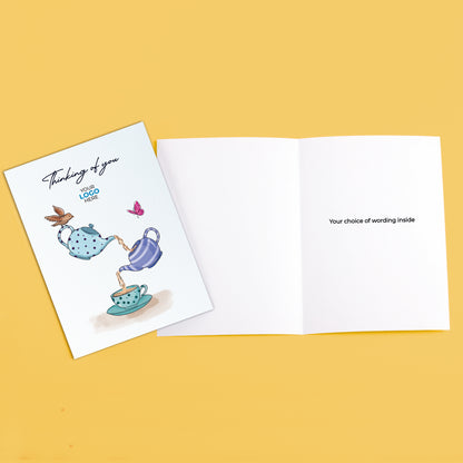 #429 - ‘Pouring Teapots’ Company Branded Thinking of You Cards
