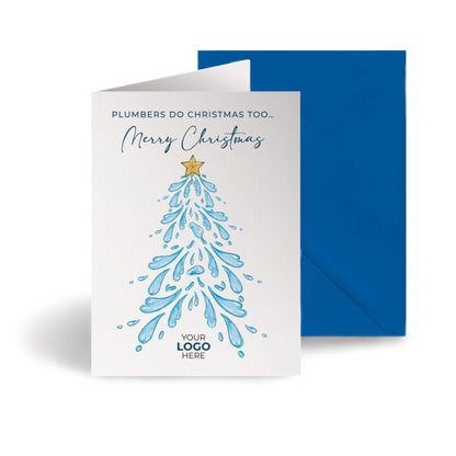 Water Christmas Tree' Branded Christmas Cards image 0