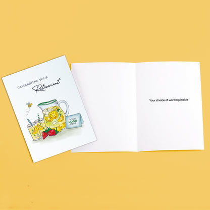 #430 - 'Lemonade Jug & Card’ Retirement Greeting Cards