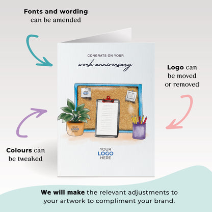 #432 - 'Cork Board & Clipboard’ Branded New Job Cards