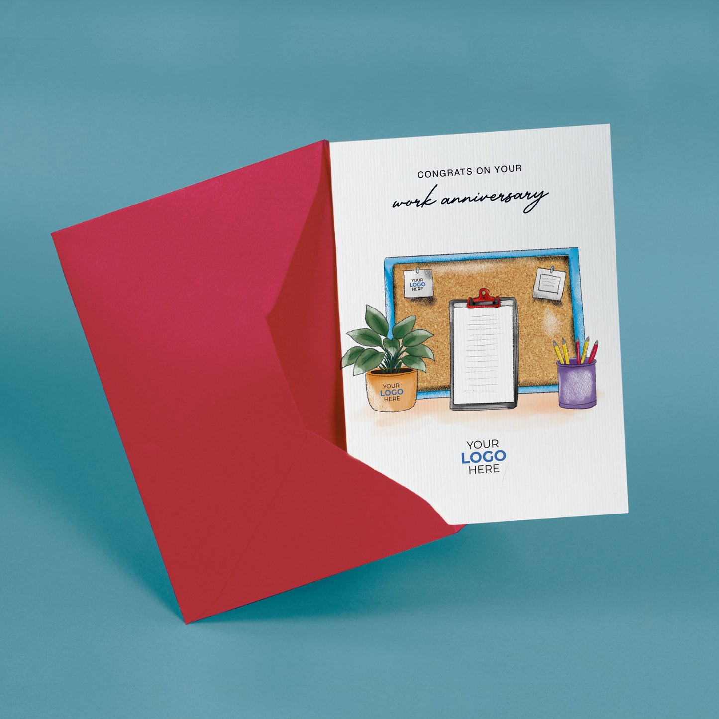 #432 - 'Cork Board & Clipboard’ Branded New Job Cards