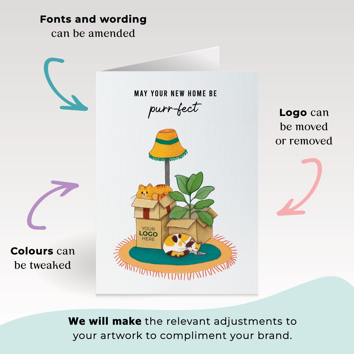 #434 - ‘Cats in Boxes’ Business New Home Cards