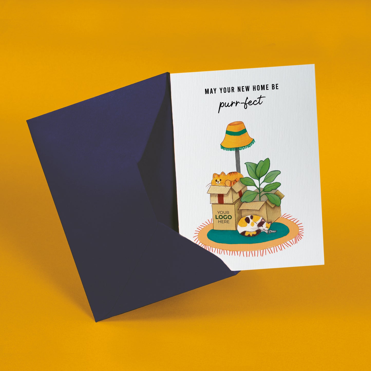 #434 - ‘Cats in Boxes’ Business New Home Cards