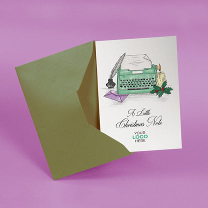 Typewriter & Candle' Branded Christmas Cards image 1