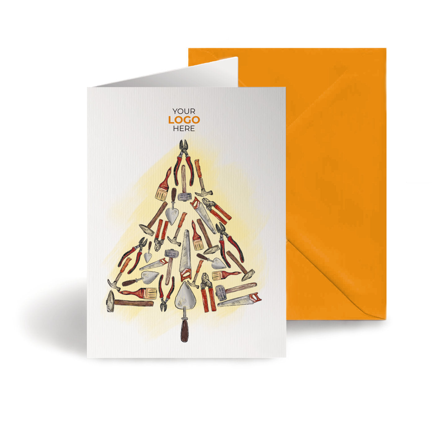 Construction Tree' Branded Christmas Cards image 0
