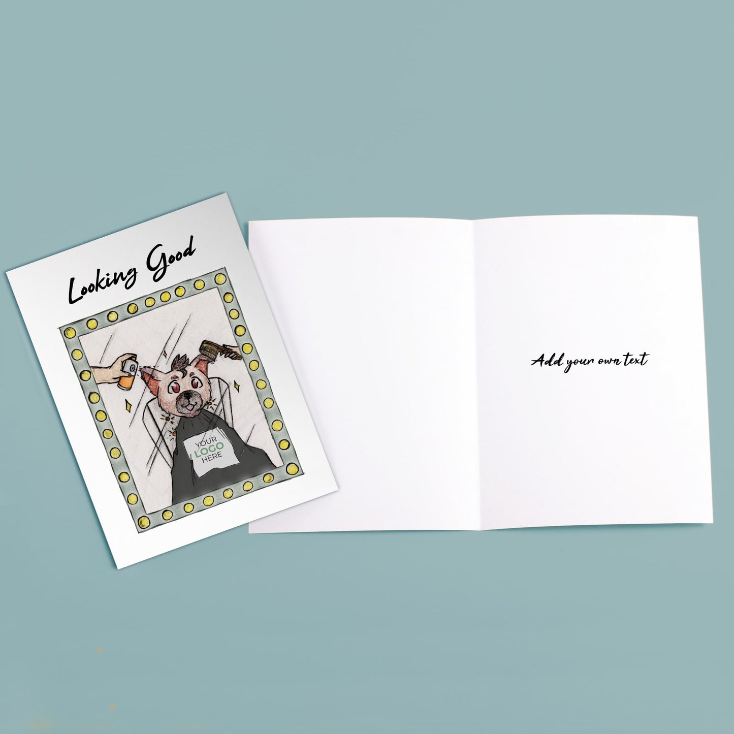‘Pampered Dog’ Personalised Corporate Branded All Things Dogs Greeting Cards image 2
