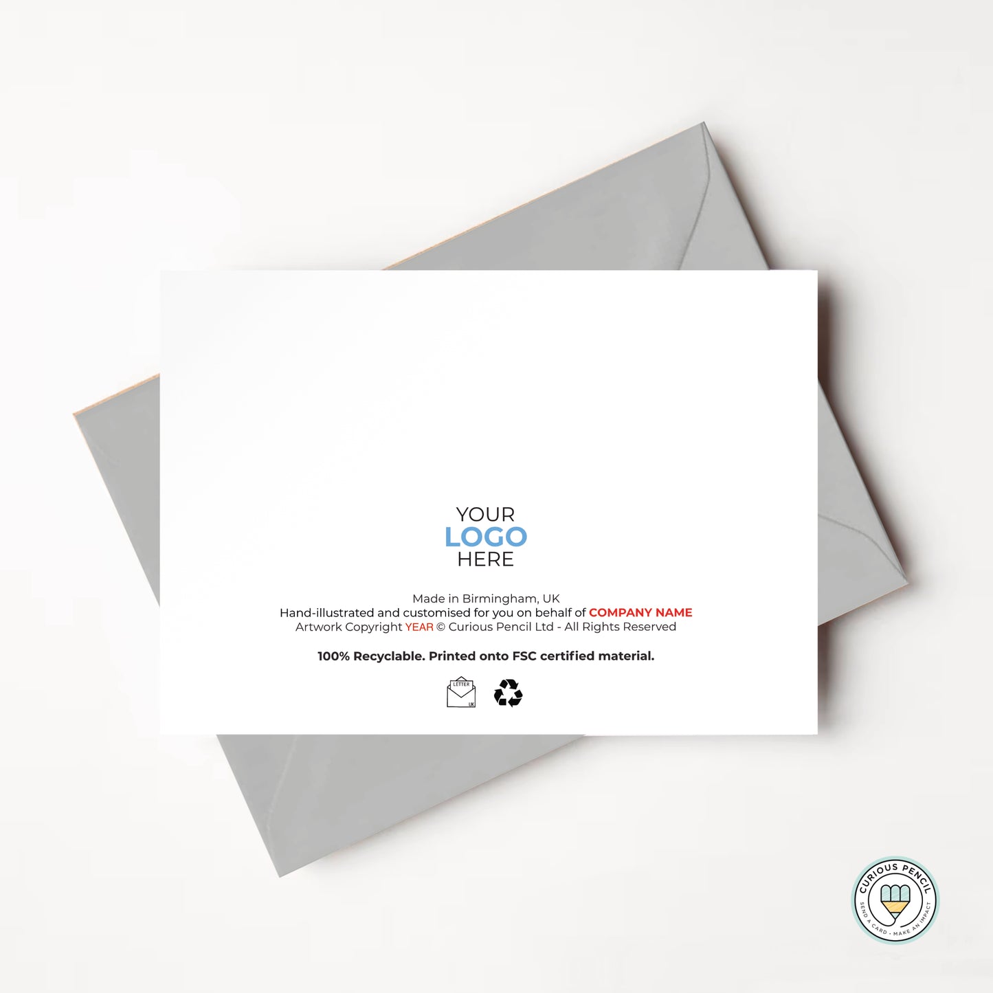 #442 - ‘Lakeside Bridge’ Personalised Greeting Cards