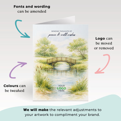 #443 - ‘Bridge Over Water’ Personalised Greeting Cards