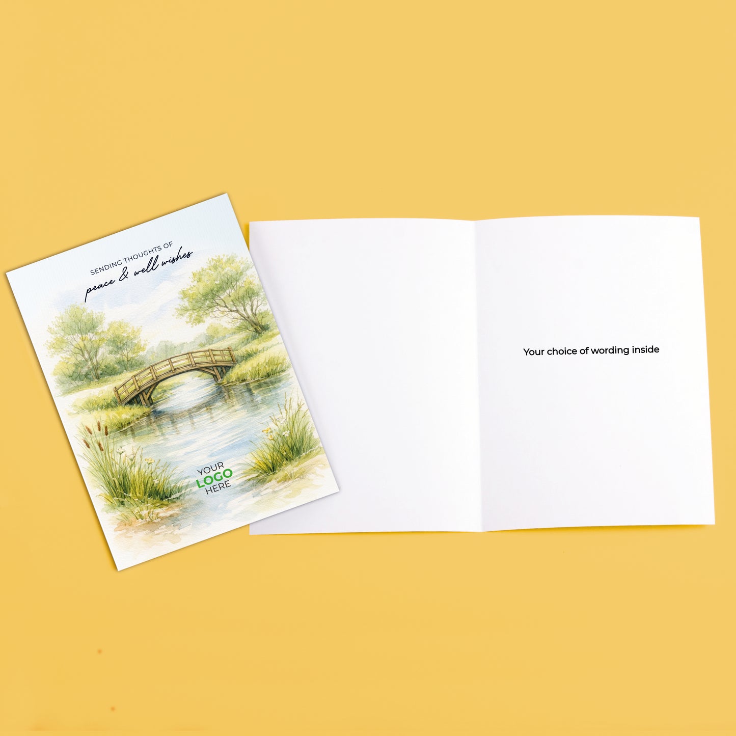 #443 - ‘Bridge Over Water’ Personalised Greeting Cards