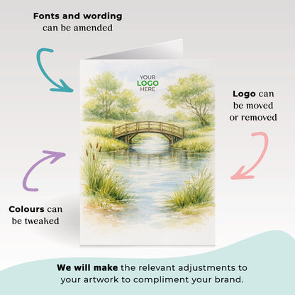#444 - ‘Bridge Over Water’ Branded Open Greeting Cards