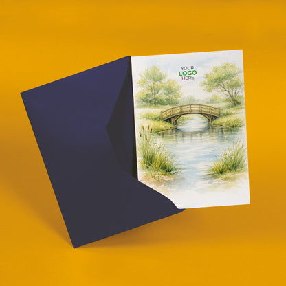 #444 - ‘Bridge Over Water’ Branded Open Greeting Cards