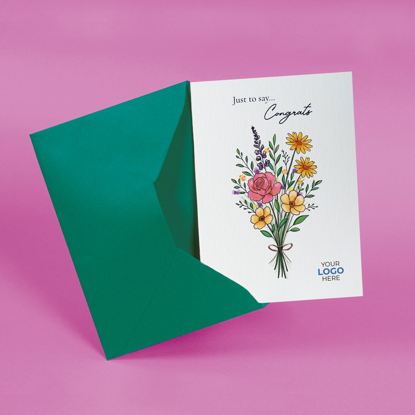 #454 - ‘Wildflower Bouquet’ Personalised Greeting Cards