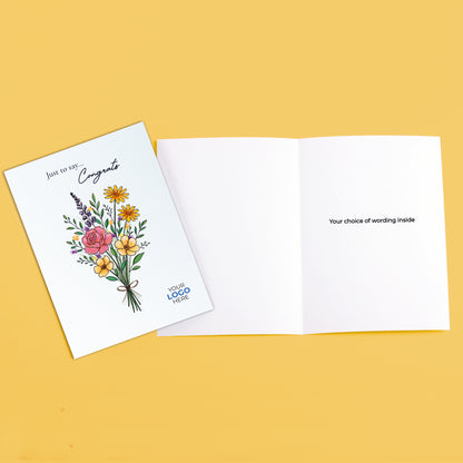 #454 - ‘Wildflower Bouquet’ Personalised Greeting Cards
