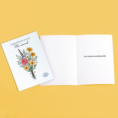 #456 - ‘Wildflower Bouquet’ Personalised Greeting Cards